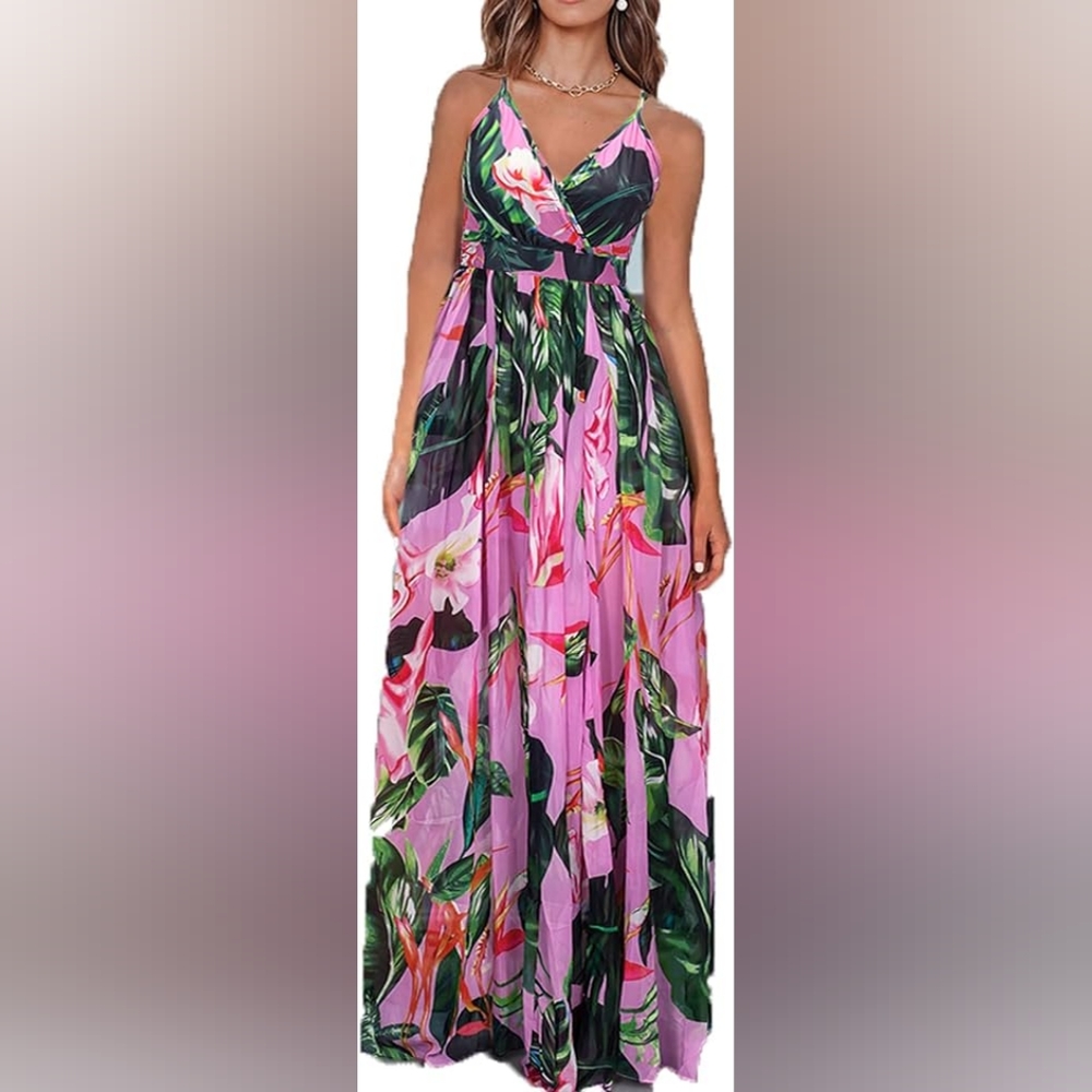 Tropical vacation sun dress
